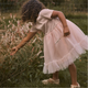 Lil' Atelier tule jurk voor meisjes Peach Whip NMFFANELLA