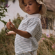 Lil' Atelier kinderpolo Loose Coconut Milk Dusty Blue NMMHALDUR