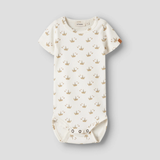 Lil' Atelier Korte Mouw Body Sor Slank Kokosmelk Boot NBMGAYO