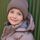 En Fant Kindermuts gebreide Beanie met voering Pine Bark