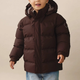 En Fant Kinder gewatteerde jas Quilt Solid Coffee Bean